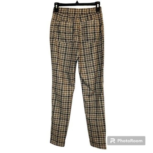 SHEIN Black and Tan Pull On Skinny Pants Size XS NWT - Picture 2 of 6